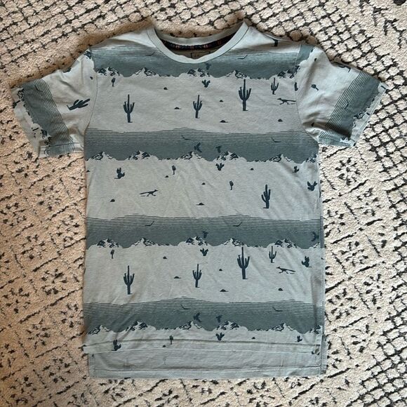 Other - Boys Shirt Sleeve Cactus Desert Print Sz 14